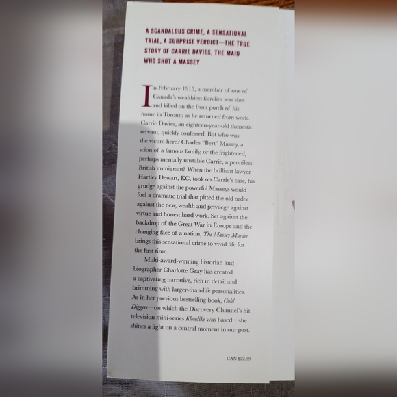 Best Seller Charlotte Gray, The Massey Murder - Picture 3 of 6